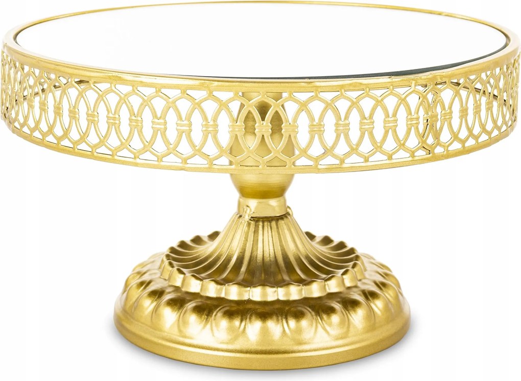 Patera tálca arany fém üveg csillogó állvány palota dekoráció