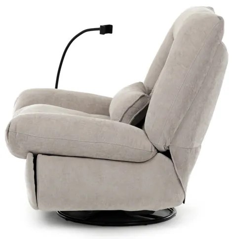 Relax fotel beépített elektromos vezérléssel, bézs szövetkárpittal. TV-7089 LAN2