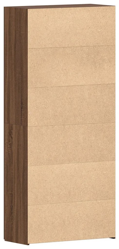 Cipőszekrény Barna Tölgy 80x35,5x180 cm Mérnöki Fa