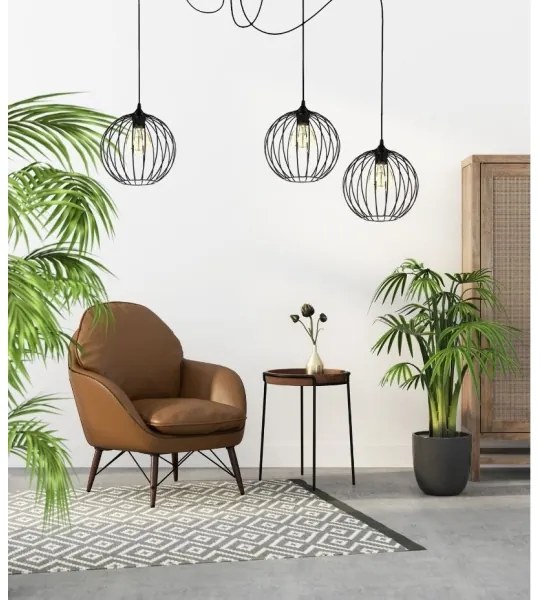 Csillár zsinóron MATT 3xE27/60W/230V pók