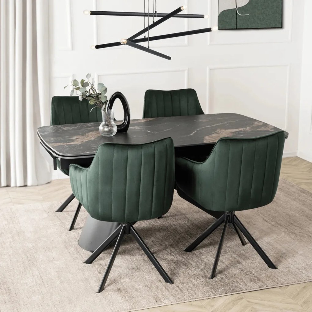 Forgó Étkezőszék Zöld Színben. MUMBAI