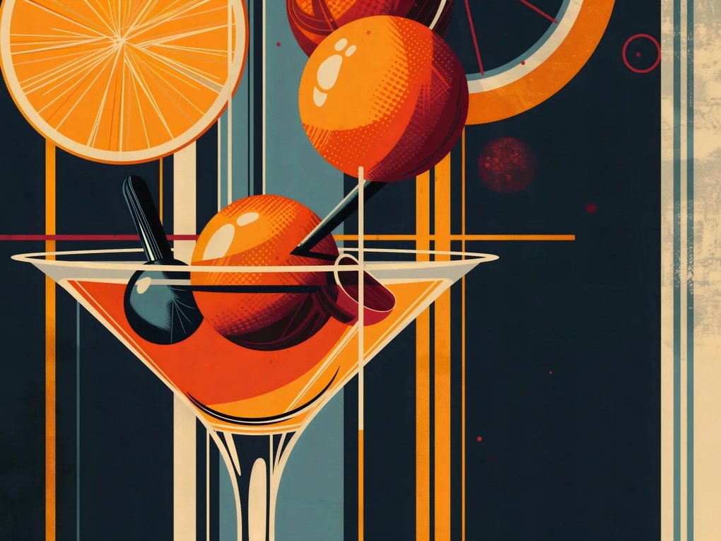 Poszter 100x75cm Koktél stílus