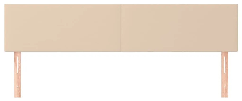 2 db cappuccino színű műbőr fejtámla 80 x 5 x 78/88 cm
