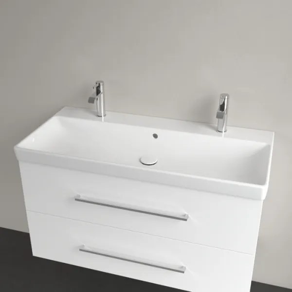 Villeroy & Boch 4156A401 - Függesztett mosdó AVENTO 100x47 cm kerámia/fehér