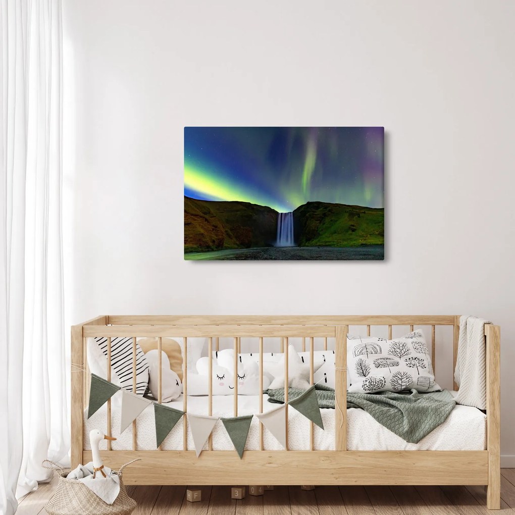 Kép - Aurora Borealis Izlandon (90x60 cm)
