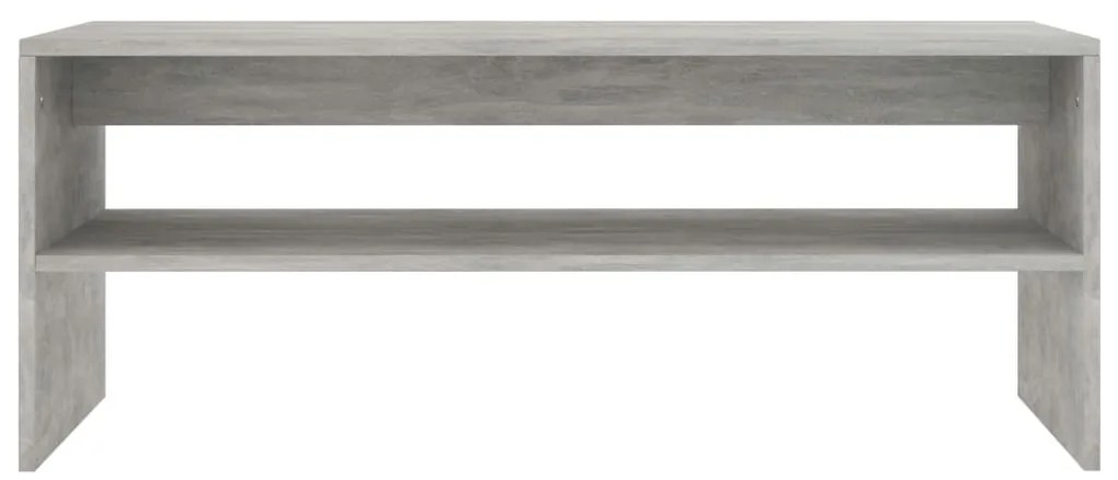 Betonszürke szerelt fa dohányzóasztal 100 x 40 x 40 cm
