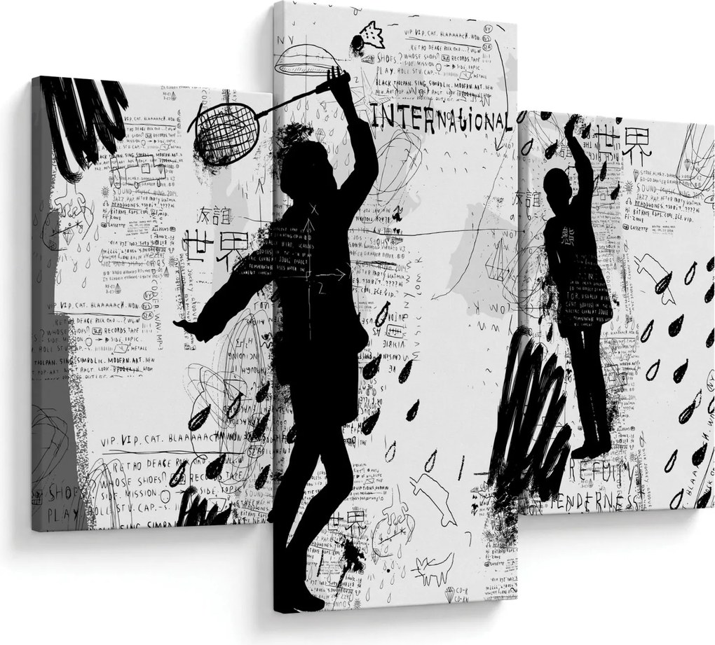 Kép - Street art - zűrzavar (90x60 cm)