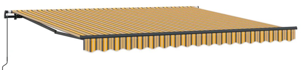 Manuális Behúzható Napellenző Multicolor Csíkos 400x300 cm