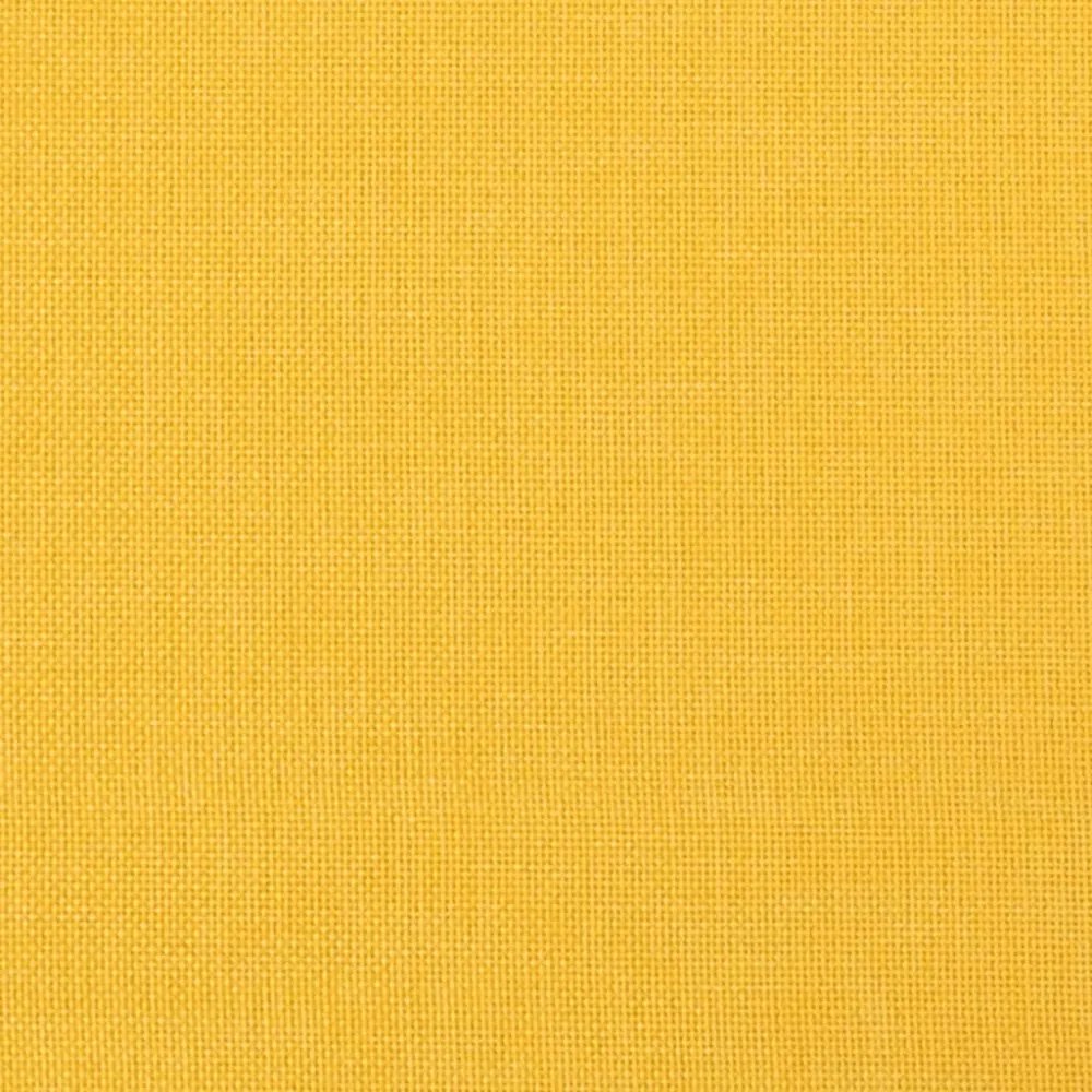 világossárga szövet lábzsámoly 60 x 50 x 41 cm