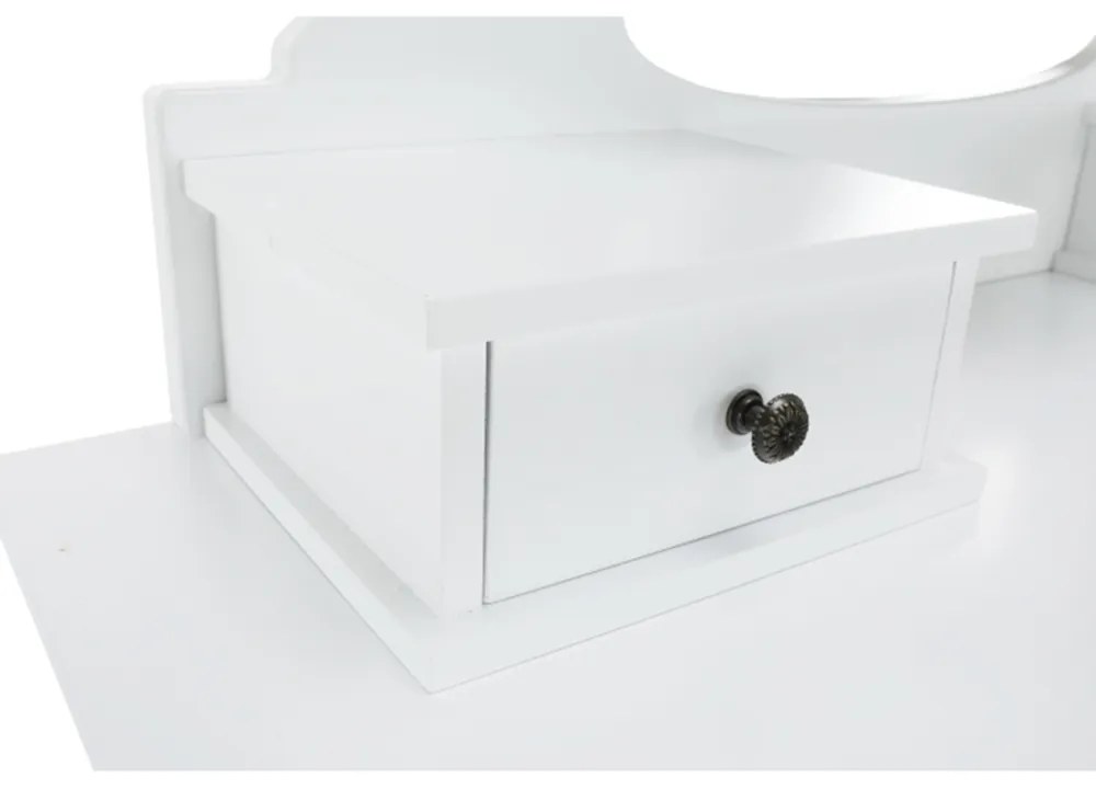 Dekoratív asztal székkel LINET NEW, fehér