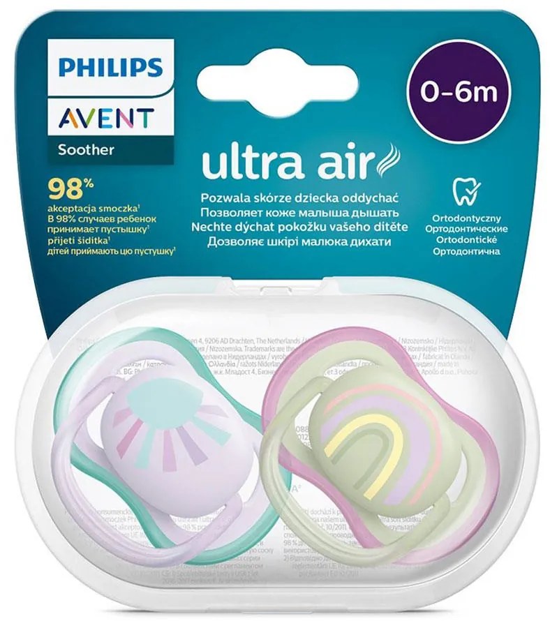 Baba cumi Ultra air Avent 0- 6 hónap 2 darab lány