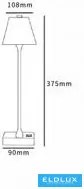 UNIVERSO Tölthető asztali lámpa 5V-2000mAh 1w 100lm CCT 108x375mm Rózsaszín