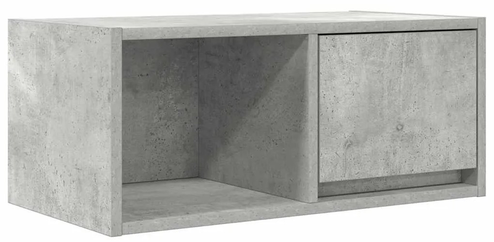 2 db betonszürke szerelt fa TV-szekrény 60x31x25,5 cm