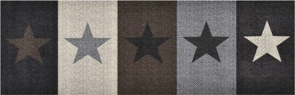 vidaXL "Stars" mintájú mosható konyhaszőnyeg 60 x 300 cm