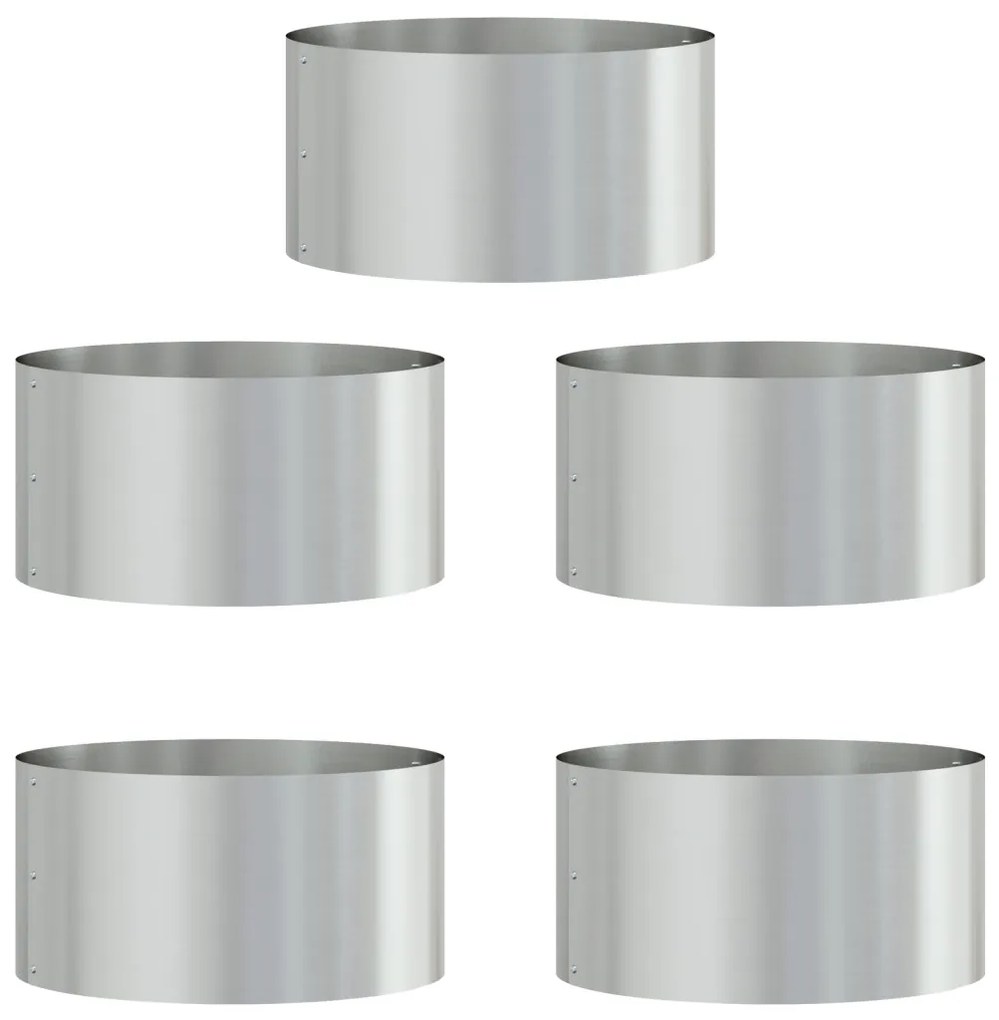 Galvanizált Növénytartó Szett Galvanizált Acél 40 cm átmérő