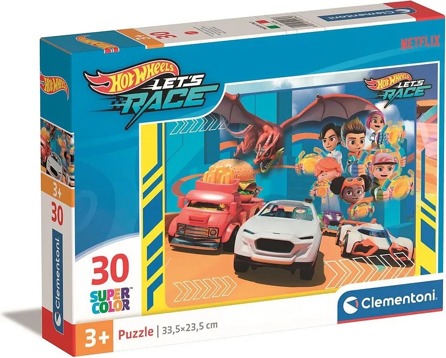 Hot Wheels Race 30 db-os puzzle Clementoni