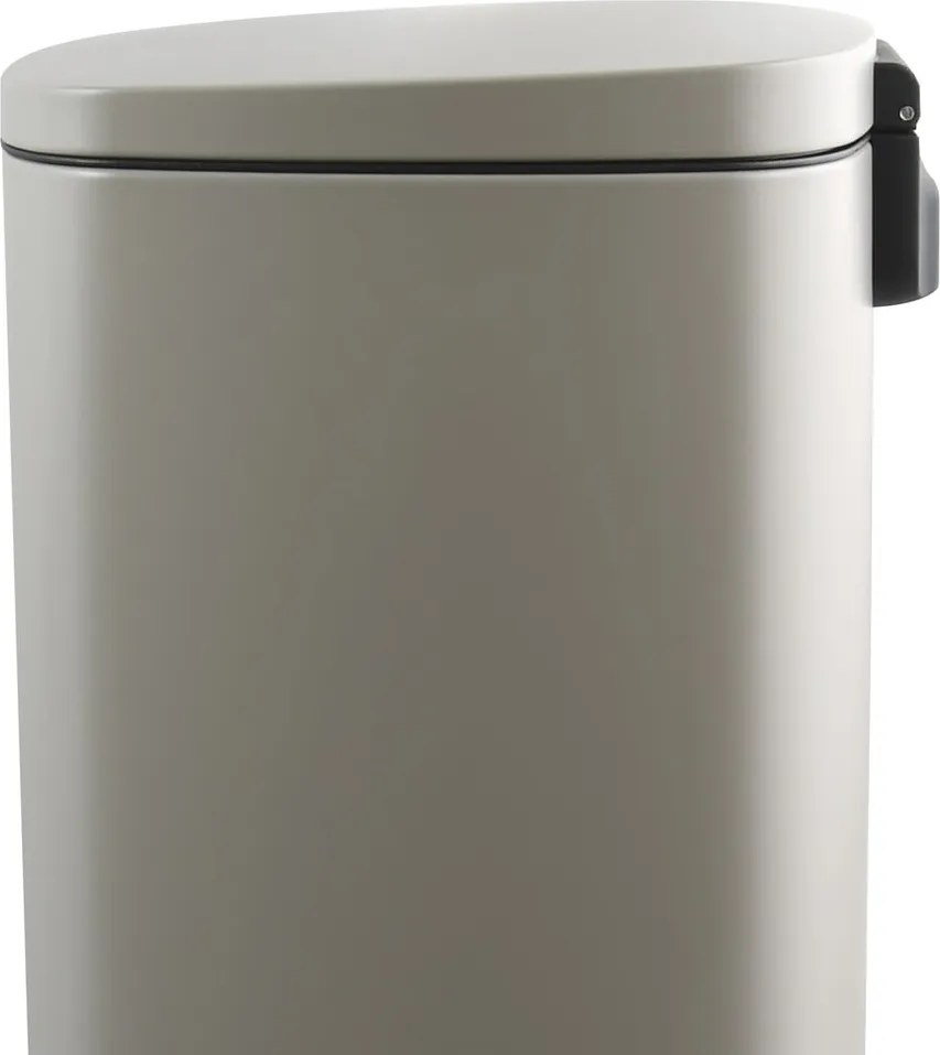 Szürkésbarna acél pedálos szemetes 50 l Akira – Spirella