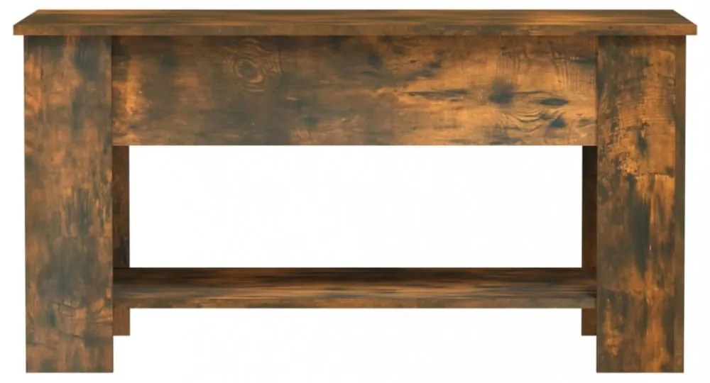 füstös tölgy színű szerelt fa dohányzóasztal 101 x 49 x 52 cm