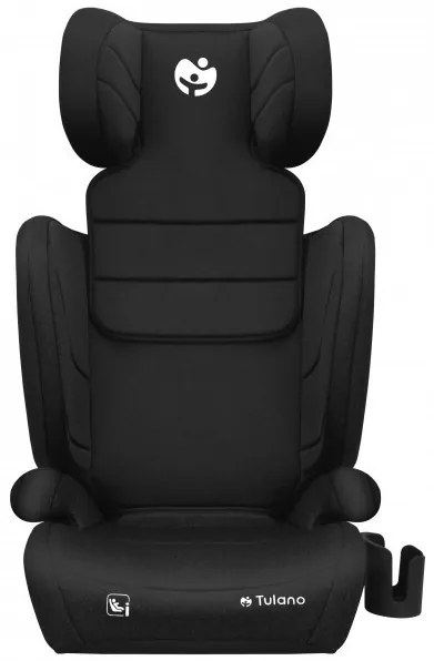 Gyerekülés állítható fejtámla, pohártartó ISOFIX 100-150cm I-size fekete