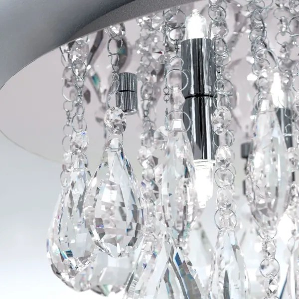 Orion DLU 2516/45-Kristály mennyezeti lámpa CELESTE 6xG9/40W/230V átm. 45 cm króm