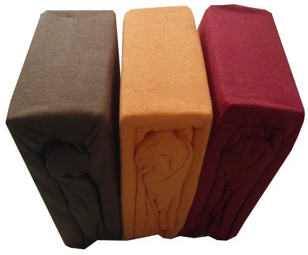 Letisa Pamut Gumis Lepedő 200x220 cm Barna