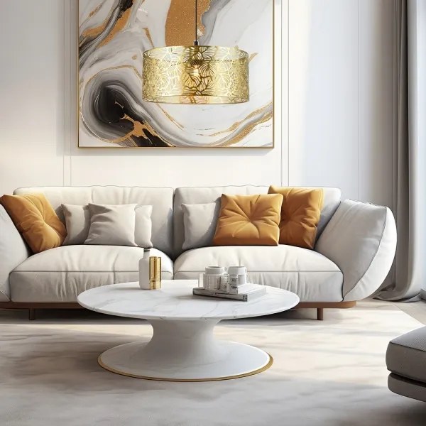 Csillár zsinóron VIRÁG 1xE27/15W/230V arany