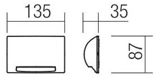 Redo 90009 - LED kültéri irányjelző lámpa TAMPA LED/11W/230V IP54 fehér