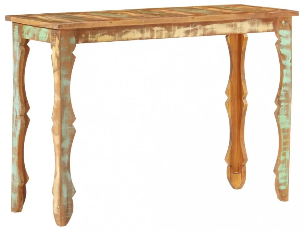 tömör újrahasznosított fa tálalóasztal 110 x 40 x 76 cm