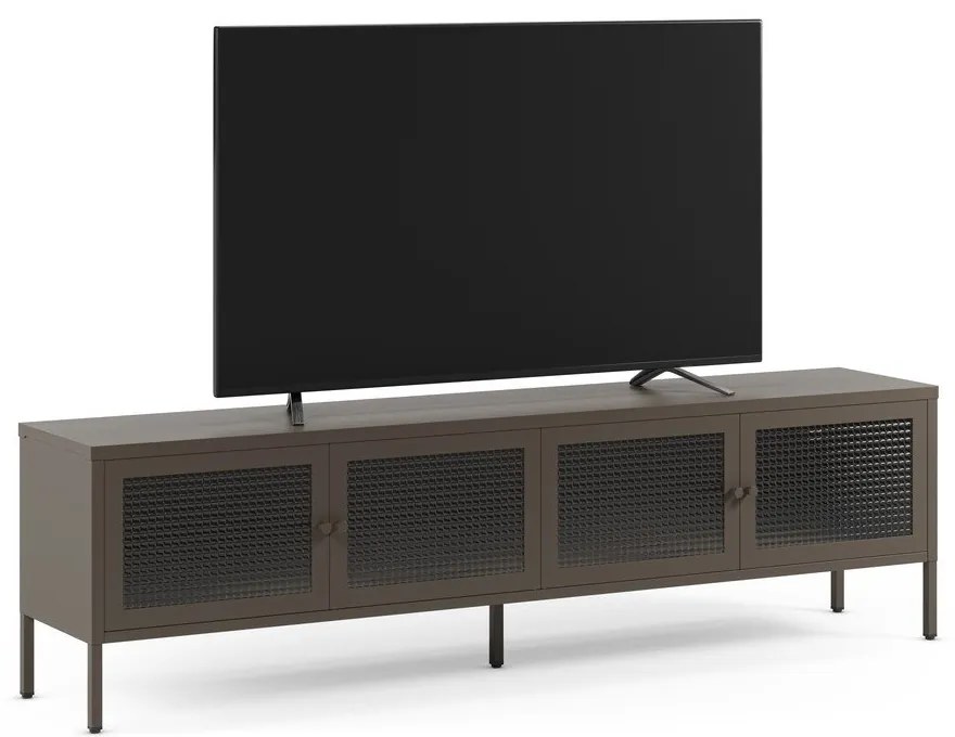 Szürke fém TV-állvány 160x50x35 cm Layna – Marckeric