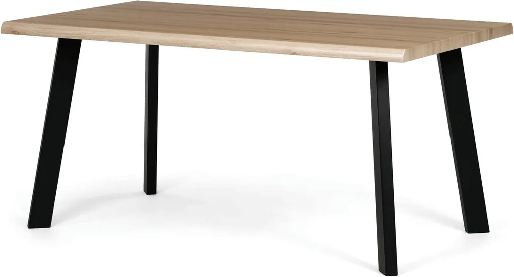 Étkezőasztal 160 × 90 cm MDF vad tölgy OAK