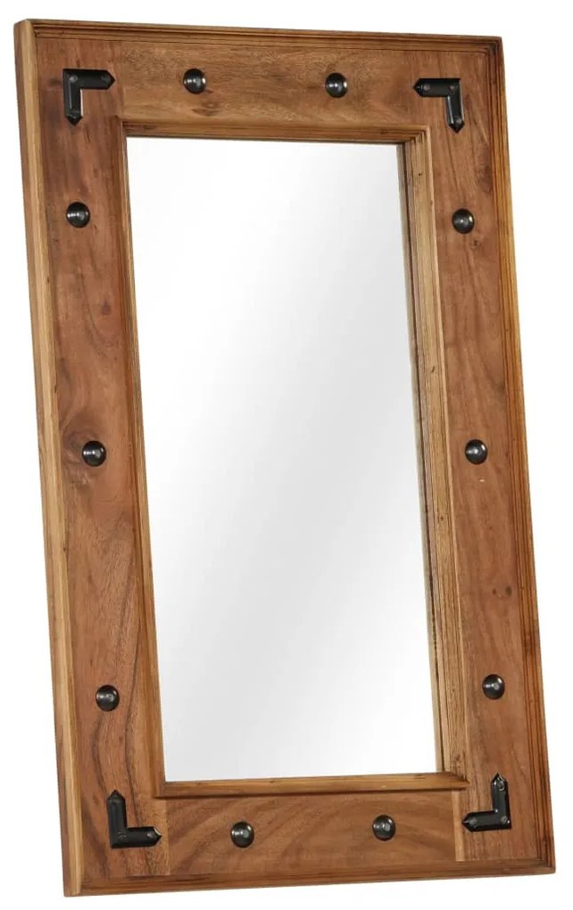 tömör akácfa keretű tükör 50 x 80 cm