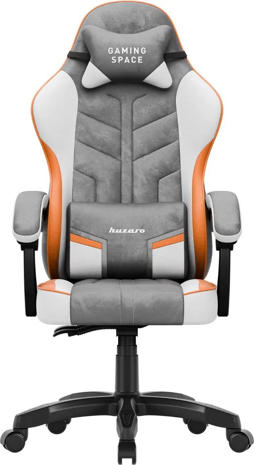 Felbontott Gamer szék, forgó, ergonómikus, szürke