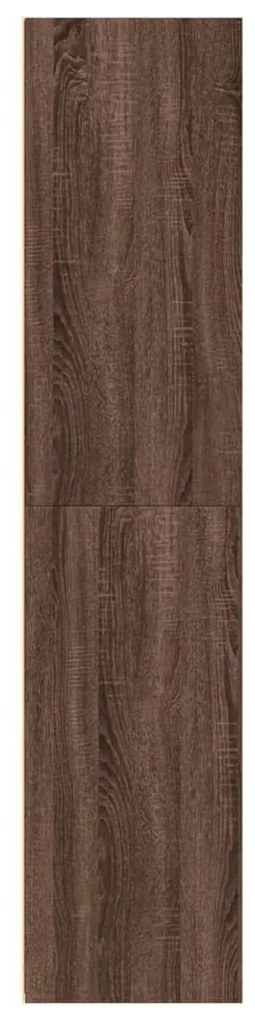 barna tölgy színű szerelt fa magasszekrény 70 x 41 x 185 cm