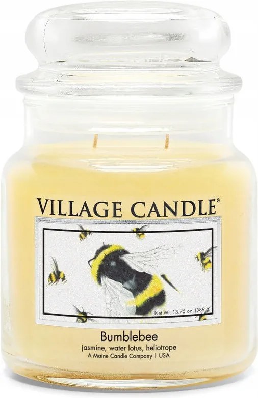 Közepes méretű Bumblebee Village Candle gyertya