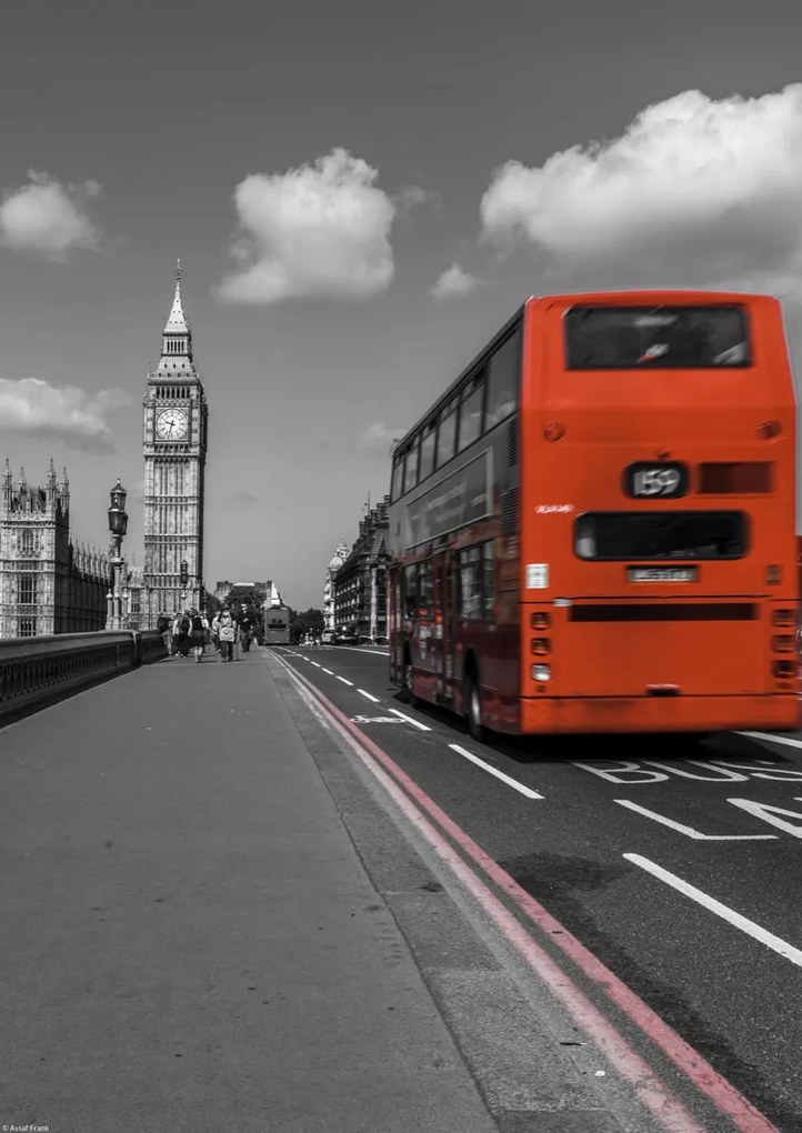 Poszter 29,7x42cm Emeletes busz a Westminster hídon, Assaf Frank
