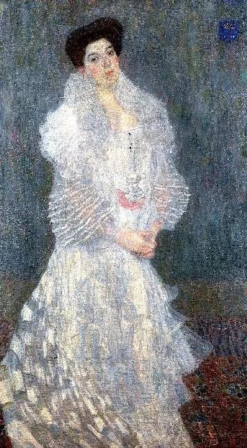 Gustav Klimt - Hermine Gallia üvegkép, falikép