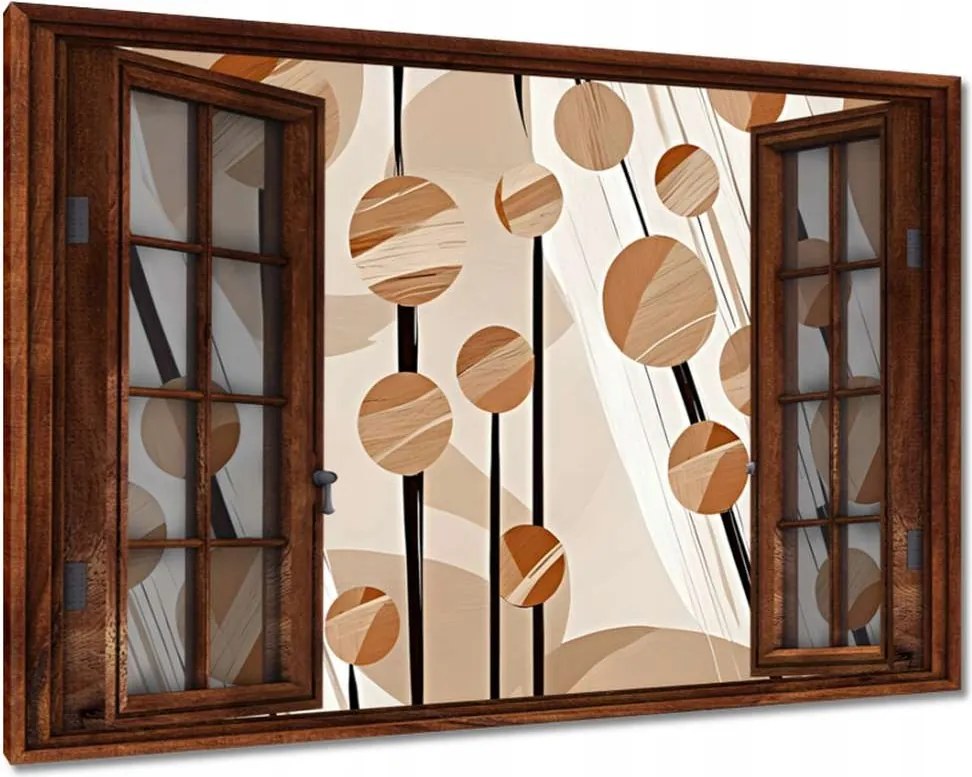 Vászonkép 90x60 Bézs az oszlopokon