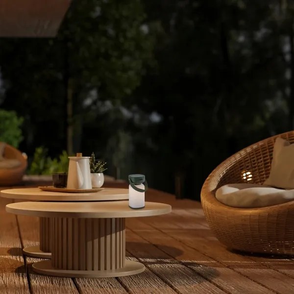 Rabalux 77144-LED Dimmelhető újratölthető érintős kültéri asztali lámpa FUNES LED/3W/5V IP44 zöld