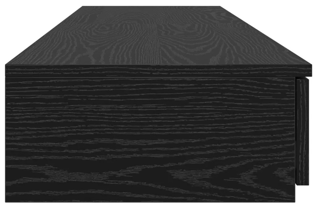 Ágyfiókok fiókkal Musta tammi 135 x 36.5 x 16.5 cm Faanyag