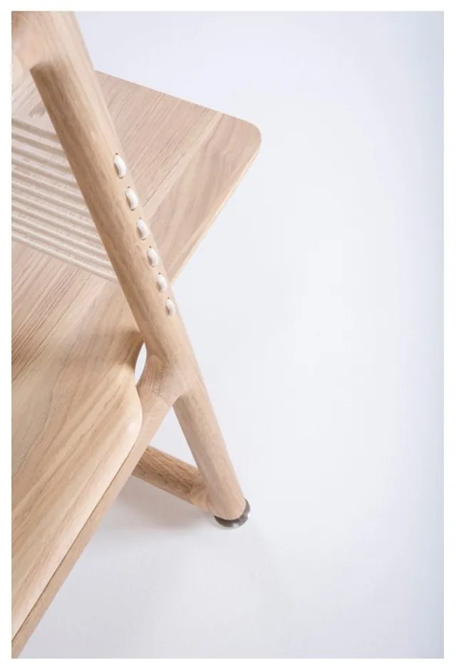 Muse tömör tölgyfa könyvespolc, magassága 216 cm - Gazzda