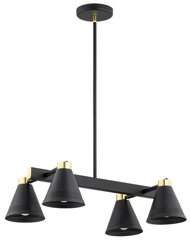 Argon 1774 - Csillár rúdon AVALONE 4xE27/15W/230V arany/fekete