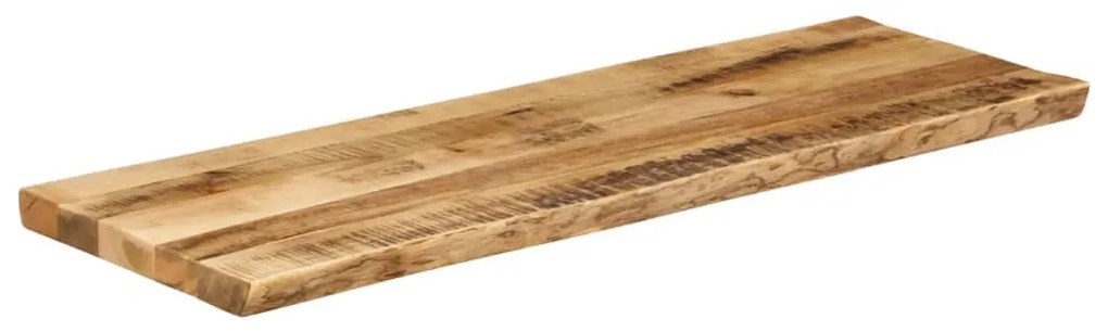 tömör nyers mangófa természetes élű asztallap 110 x 40 x 2,5 cm