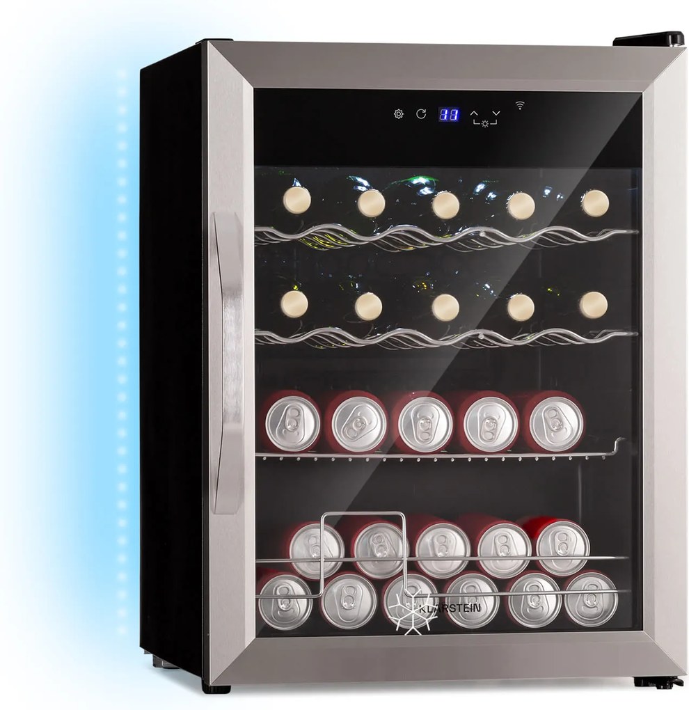 Klarstein Coachella 60, Smart, hűtő, 60 l, WiFi funkció, háttérvilágítás