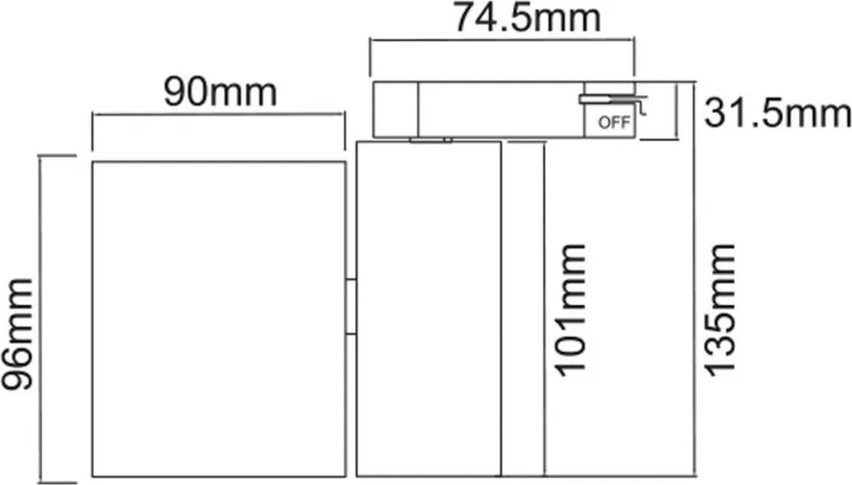 Orlicki Design RULLO OR83200 Sínreflektor 1x8W/Gu10