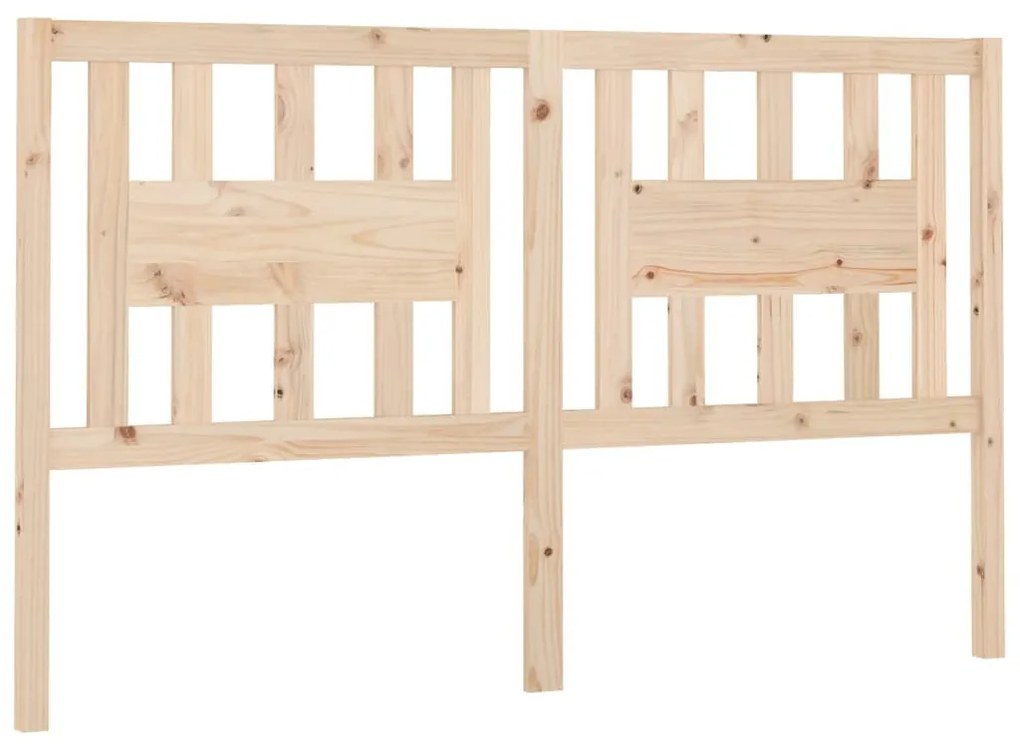 tömör fenyőfa fejtámla 166 x 4 x 100 cm