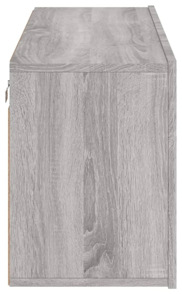 szürke sonoma színű falra szerelhető TV-szekrény 100x30x41 cm
