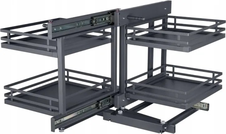 Cargo Magic Corner kosár szekrényhez 800 Grafit Bal