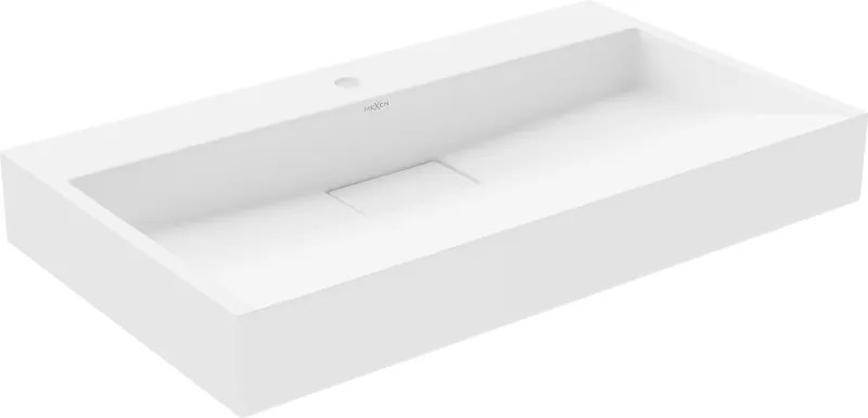 Mexen Ava asztali mosdókagyló konglomerátumból 1/O 80 x 46 cm, fehér - 23018001