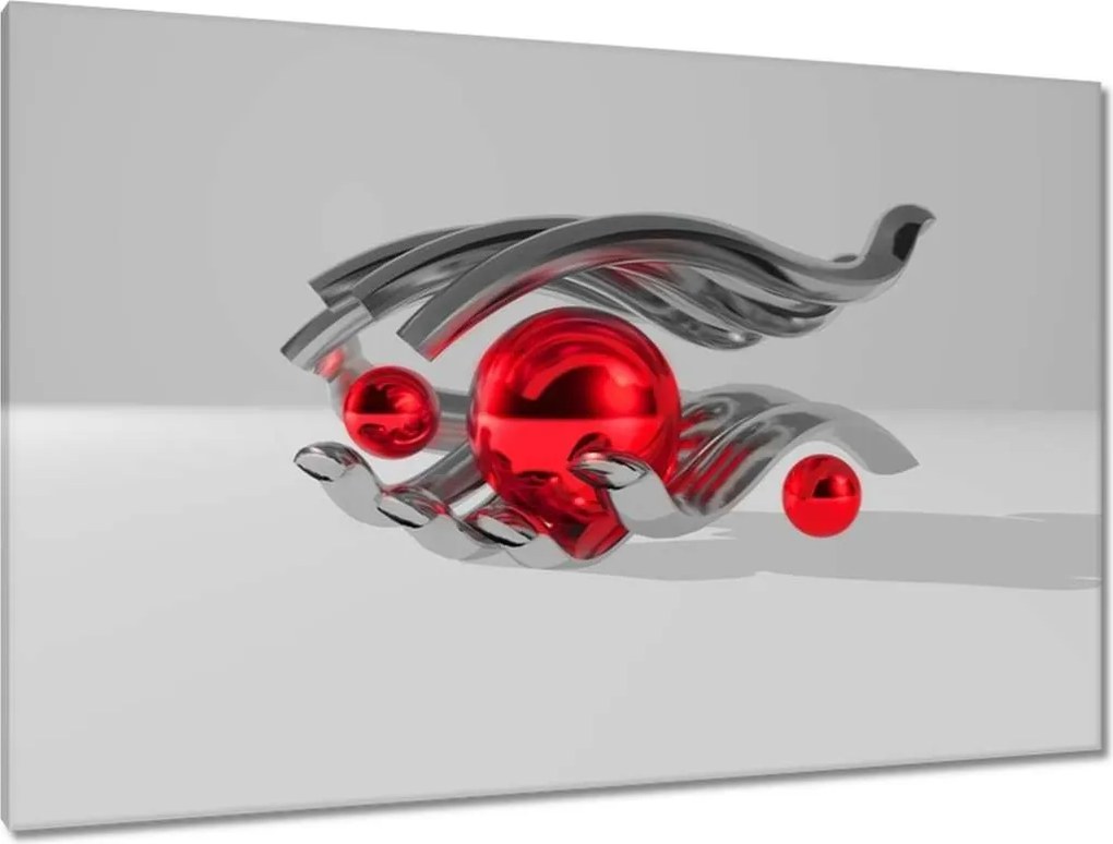 Képek 120x80 Piros golyók a kézben