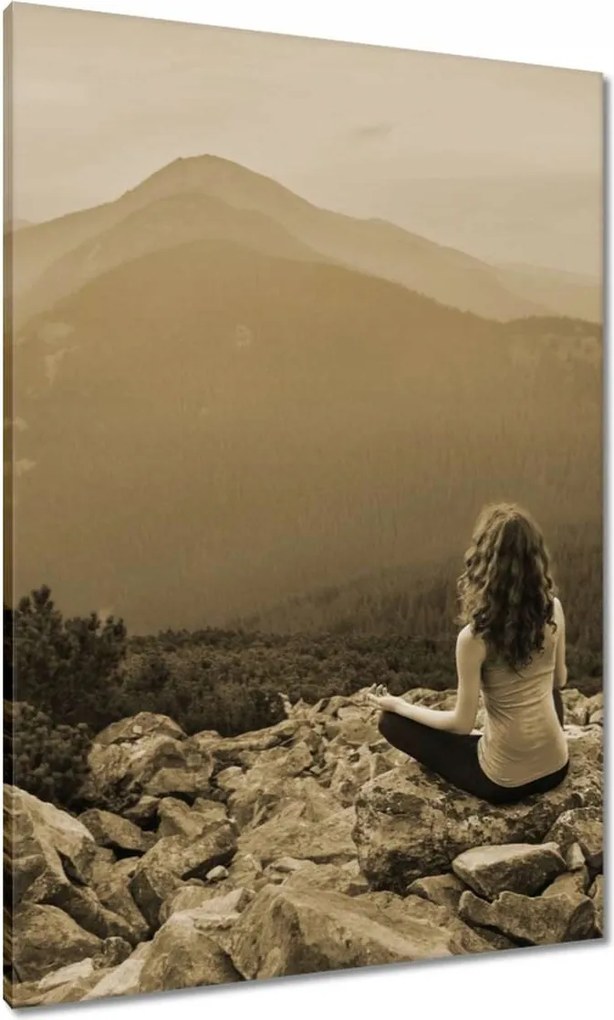 Vászonkép 70x100 Pillantás felülről Gondolatok